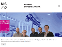 Tablet Screenshot of museerne.dk